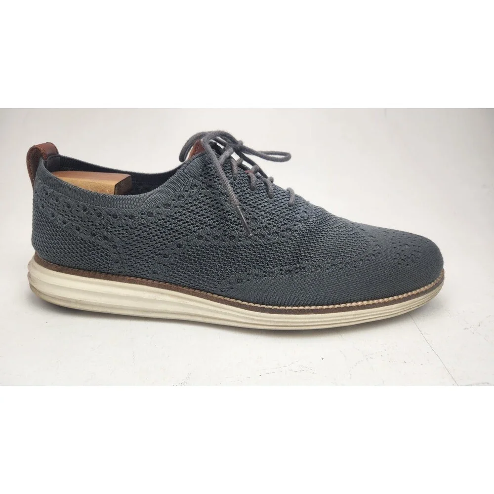 Cole Haan Original Grand Stitchlite Wingtip Oxford Mens Shoes Size 11.5 Gray